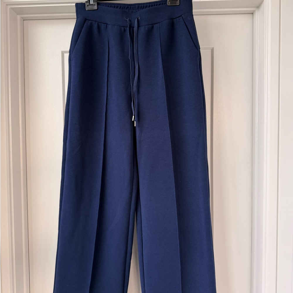 CALIA by Carrie Underwood Navy Wide-Leg Drawstring Pants